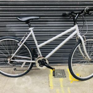 Silver ladies hybrid bike fully serviced with guarantee - Image 1