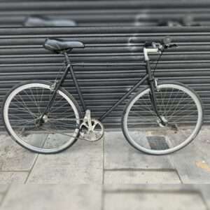 Vintage black single speed road bike - Image 1