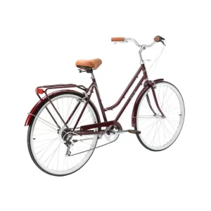 Ladies Classic Lite Vintage Bike Cherry Red - Image 3